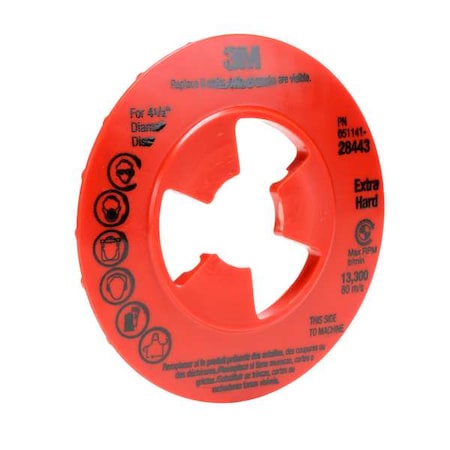 Quick Change Disc Backup Pad,4" dia.