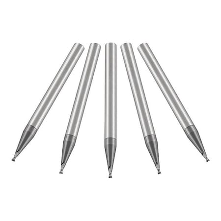Carbide End Mill, 0.010, Cut 0.015, 2 FLT