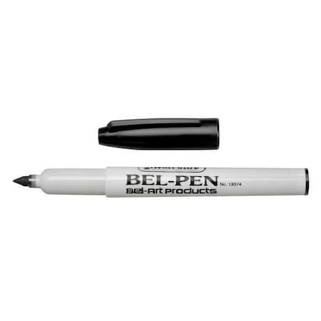 Permanent Marker, Black, Bullet Tip, Capped, 3 PK