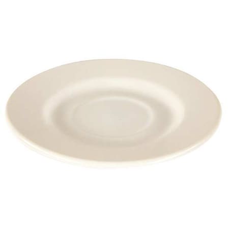 Saucer, 6", Ceramic Bright White PK36