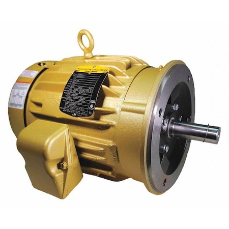 Three-Phase General Purpose Motor, 5 HP, 184TC Frame, 208-230/460V AC Voltage, 16 in Overall Length