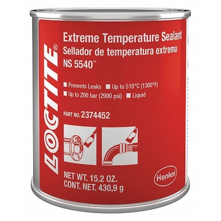 Liquid High Temperature Sealant, 473 mL, Brown, Temp Range 59 Degrees  to 86 Degrees F