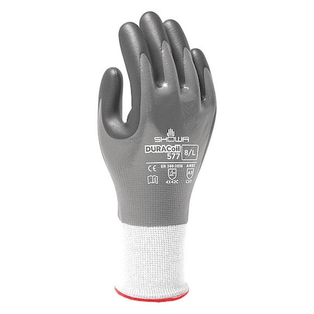 Cut Resistant Coated Gloves, Cut Level A3 ,Double Dipped ,Nitrile ,Smooth ,L 1 PR