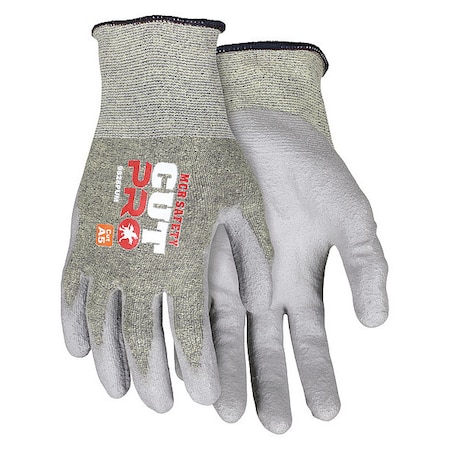 Cut-Resistant Gloves, Cut Level A5 ,Dipped ,Polyurethane ,Smooth ,2XL 12 PK