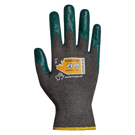 Knit Gloves, Cut Level A4 ,Dipped ,Nitrile ,Smooth ,2XS 1 PR