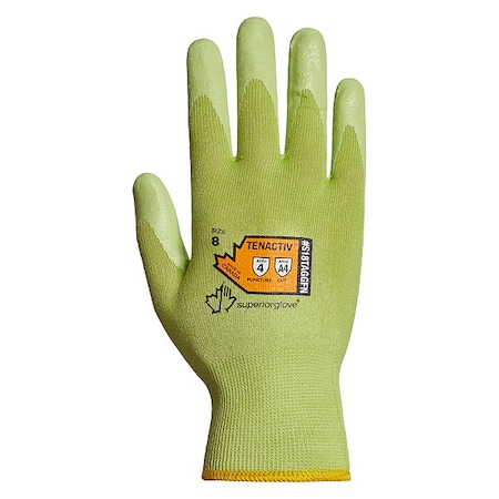 Knit Gloves, Cut Level A4 ,Dipped ,Foam Nitrile ,Smooth ,S 1 PR