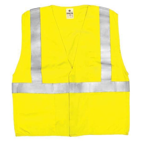 4XL Class 2 Flame Resistant High Visibility Vest, Lime