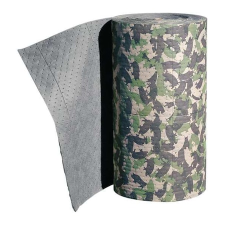 Sorbent Roll, 47 gal, 32 in x 150 ft, Universal, Green, Polypropylene