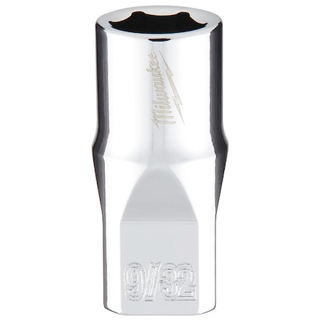 1/4 in. Drive 9/32 in. SAE 6-Point Socket with FOUR FLAT Sides