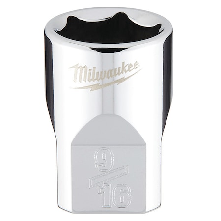 3/8 in. Drive 9/16 in. SAE 6-Point Socket with FOUR FLAT Sides