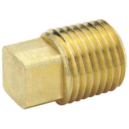 Square Head Plug Brass Square Head Plug, 3/4 in Male NPT X