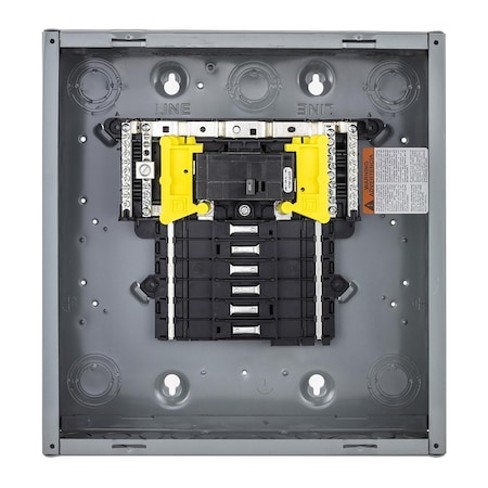 Load Center, QO, 12 Spaces, 100A, 120/240V AC, Main Circuit Breaker, 1 Phase