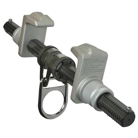Trailing Beam Clamp, 25 1/2 in Length, 425 lb Weigth Capacity, Steel Anchor, Pivot D-Ring