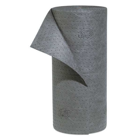 Sorbent Roll, 31 gal, 30 in x 150 ft, Universal, Gray, Polypropylene