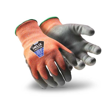 Knit Gloves, Cut Level A7 ,Dipped ,Polyurethane ,Sandy ,2XS 1 PR