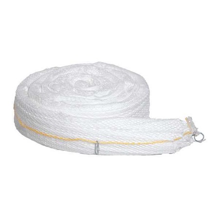 Sorbent Boom, 24 gal, 5 in x 20 ft, Oil, White, 2 PK