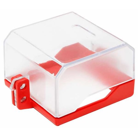 Control Panel Lockout, Clear, ABS Plastic, Polycarbonat, 2 Max. No. of Padlocks