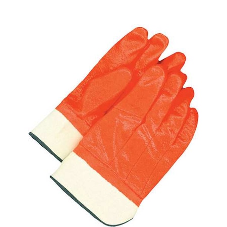 Knit Gloves, PVC, Smooth, Full, Not Rated Abrasion Level, Orange, Universal 1 PR
