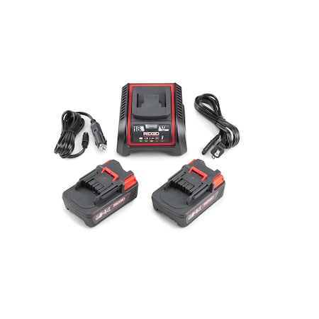 Battery and Charger Kit, 2.5 Ah, Li-Ion