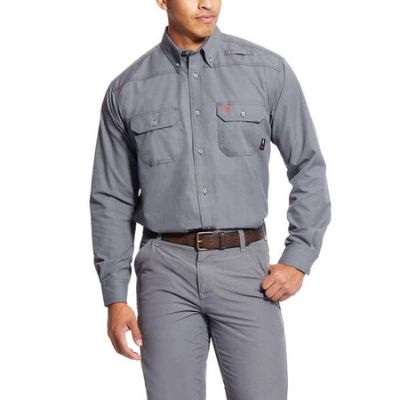 Men's Flame-Resistant Shirt, 9.5 cal/sq cm, XL, GlenGuard(R)