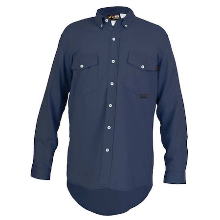 Men's FR Long Sleeve Shirt, 8.7 cal/sq cm, M, MaxComfort(TM)