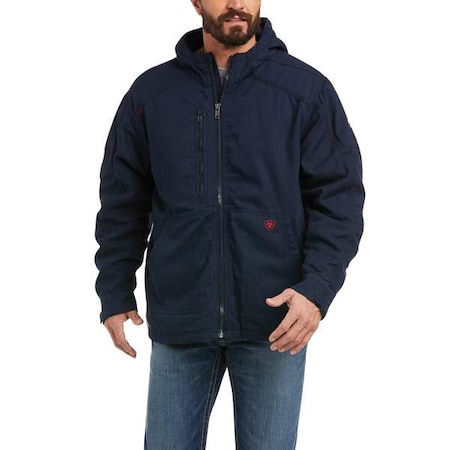 FR Stretch Canvas Jacket, 44 cal/sq cm, XL, 9.5 oz Zipper Closure