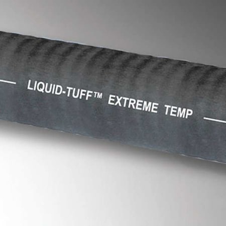 Liquid-Tight Flex Metal Conduit, 3/4 in Trade Size, 100 ft, 2-1/2 in Bend, Steel, Black