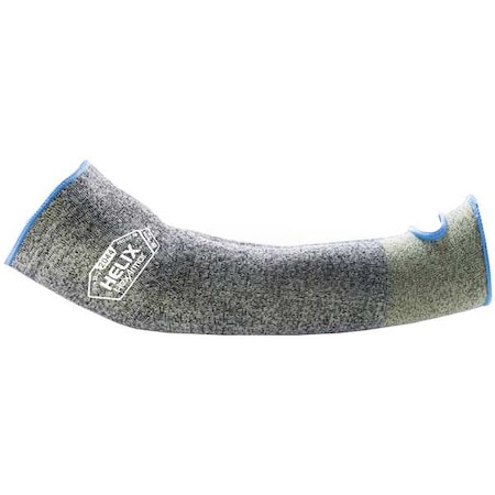 Knit Sleeve, Gray; Green, L, Aramid