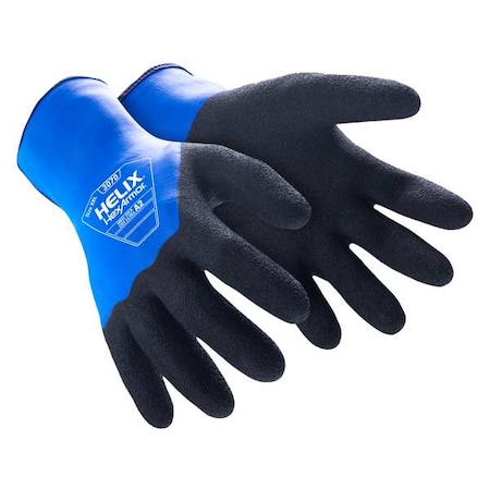 Knit Gloves, Latex, Textured; Smooth, Palm, Not Rated Abrasion Level, White, 2XL (11) 1 PR