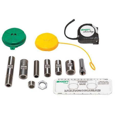 Eyewash Station, Stainless Steel (Connecting Hardware), Green, For Use With, Shower