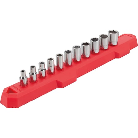 Sockets, 11-pc 1/4" Drive Metric 6 Point