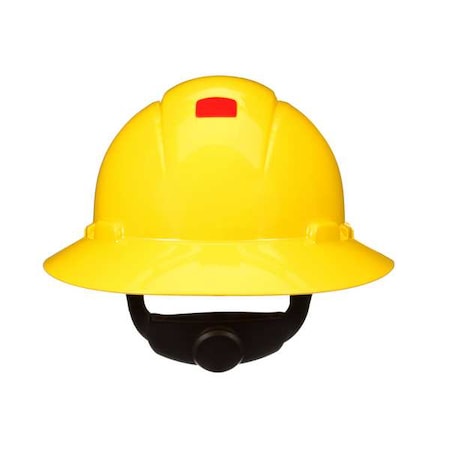 SecureFit, Full Brim Hard Hat, Type 1, Class E, Type 1, Class G, Ratchet (4-Point), Yellow