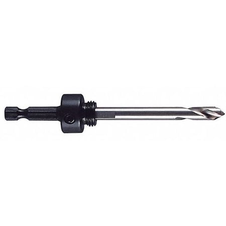 Hole Saw Arbor,Steel,1/4" Shank Size