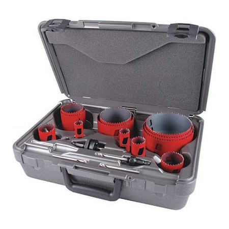 Hole Saw Kit,Saw Sizes 3/4" to 4-1/2"