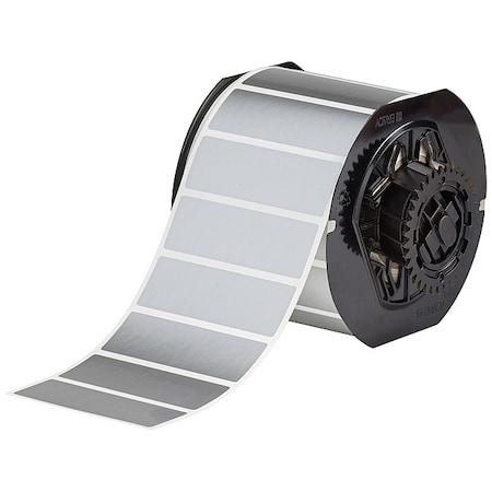 Pre-Cut Label Stock Roll, Gray, Satin