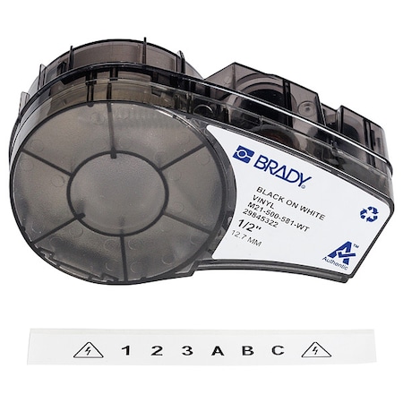 Repositionable Multi-Purpose Vinyl Labels for Brady M210 and M211, 0.5in