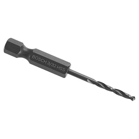 Impact Drill Bit,3/32" Size,2-1/4" L