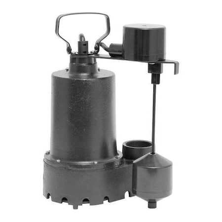 Sump Pump,Thermoplastic,1/3 HP