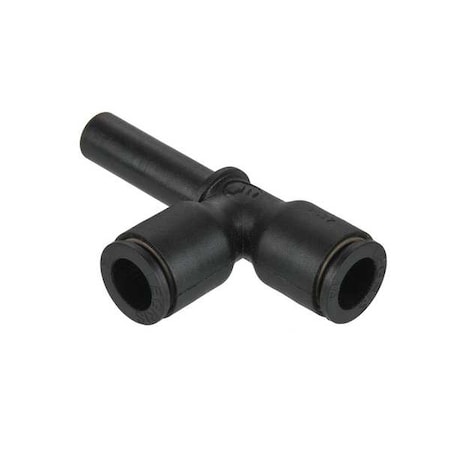 Fractional Push-to-Connect Fitting, Nylon, Black