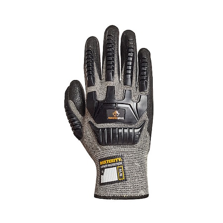 Work Gloves, Cut Level A5 ,Micropore Nitrile ,Texture ,M 1 PR