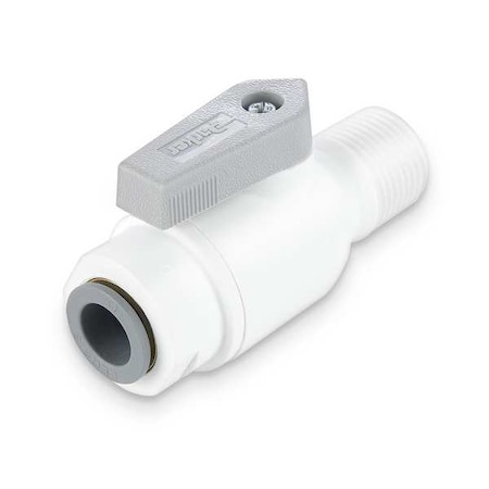 Manual 2-Way Ball Valve,Push,Polypro
