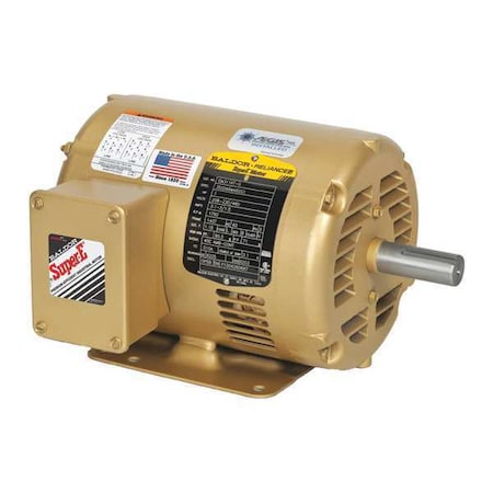 Three-Phase AC Induction Motor, 1 HP, 56C Frame, 230V AC, 460V AC Voltage, 1,760 Nameplate RPM