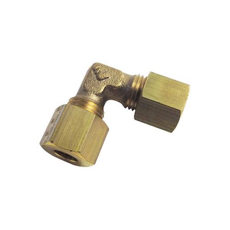 Elbow, Brass, Comp. 5 mm, Comp. 14 mm
