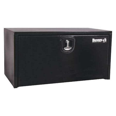 18x18x36 Inch Black Steel Underbody Truck Box With 3-Point Latch