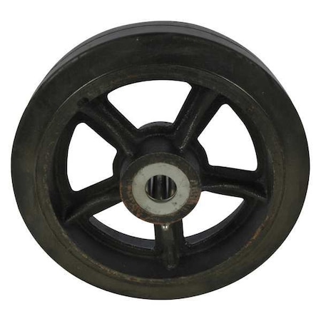 Wheel,10in X 2.5in Mold-on Rubber