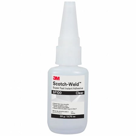 Glue Stick, Scotch-Weld Instant Adhesives Series, Clear, 0.71 oz, Bottle