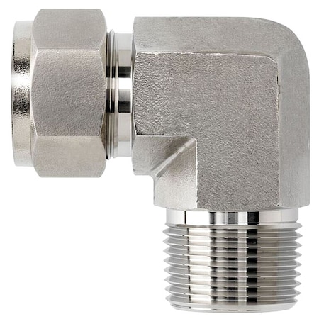 Elbow, SS, Comp. 3/8 in, MNPT 3/4 in