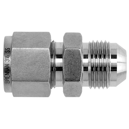 Strt,StainlessSteel,Comp.1/8in,Flared