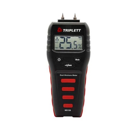 Moisture Meter,Pin/Pinless,1inDepth