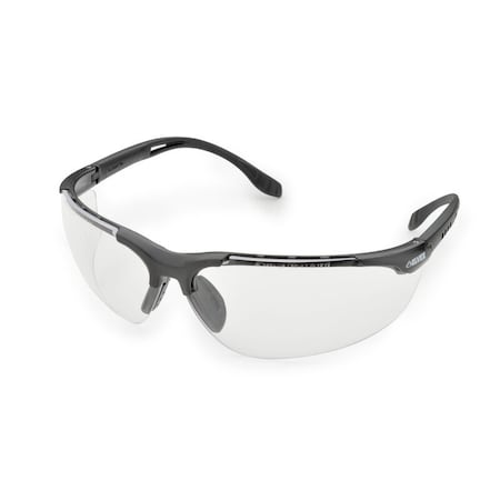 SG-51, Safety Glasses, Anti-Fog, Anti-Static & Anti-Scratch, Clear Lens, Black Frame, Frameless